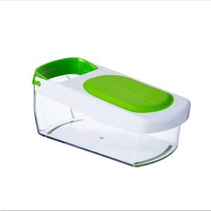 Green and White Storage Container